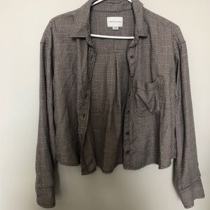 Cropped American Eagle Flannel